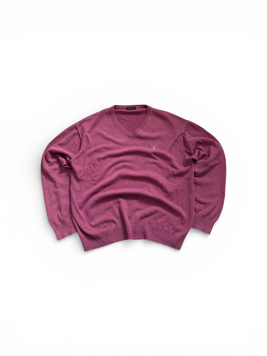 VINTAGE GANT V-NECK KNIT SWEATER