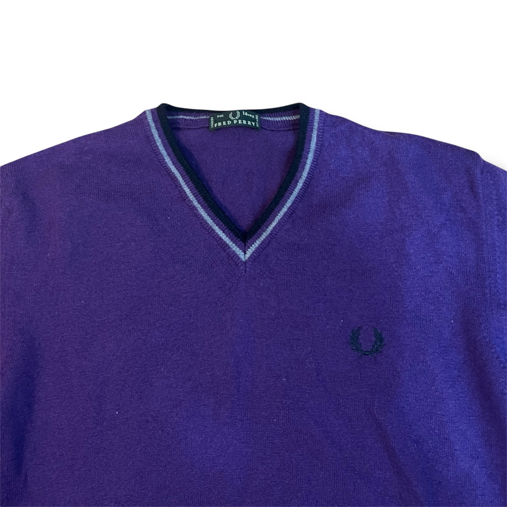 FRED PERRY V-NECK SWEATER (JÚNIOR)
