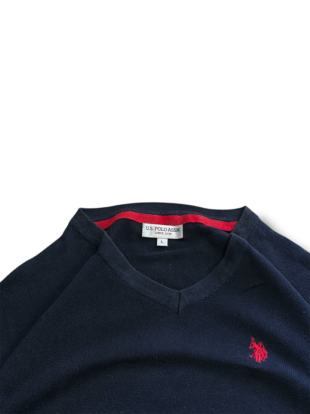U.S. POLO ASSN. CLASSIC NAVY V-NECK