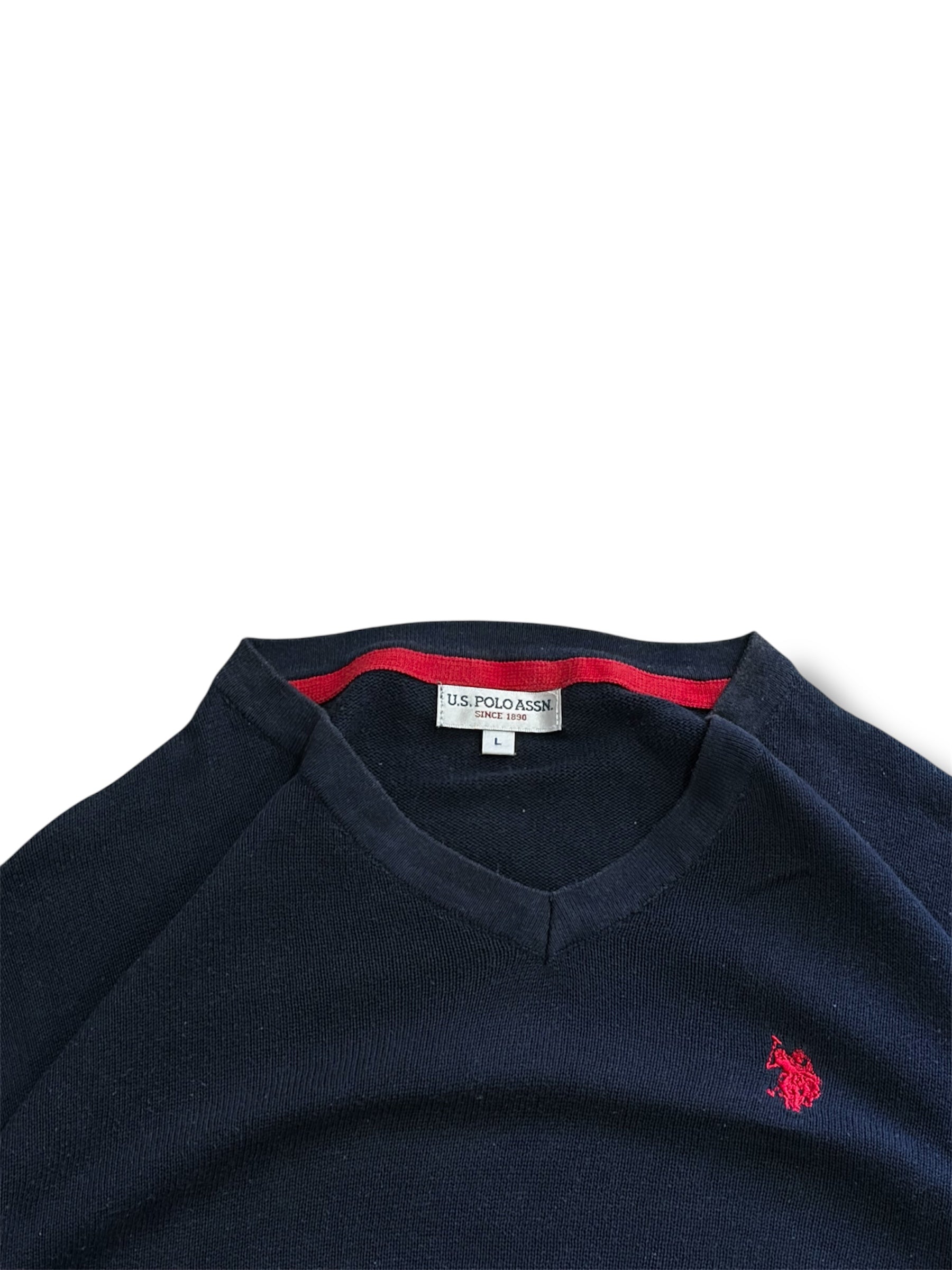 U.S. POLO ASSN. CLASSIC NAVY V-NECK