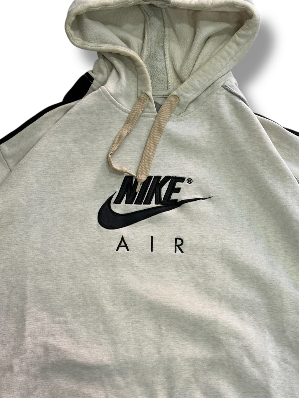 Hoodie Vintage Nike Air – Cinzento Oatmeal (Tam. M)