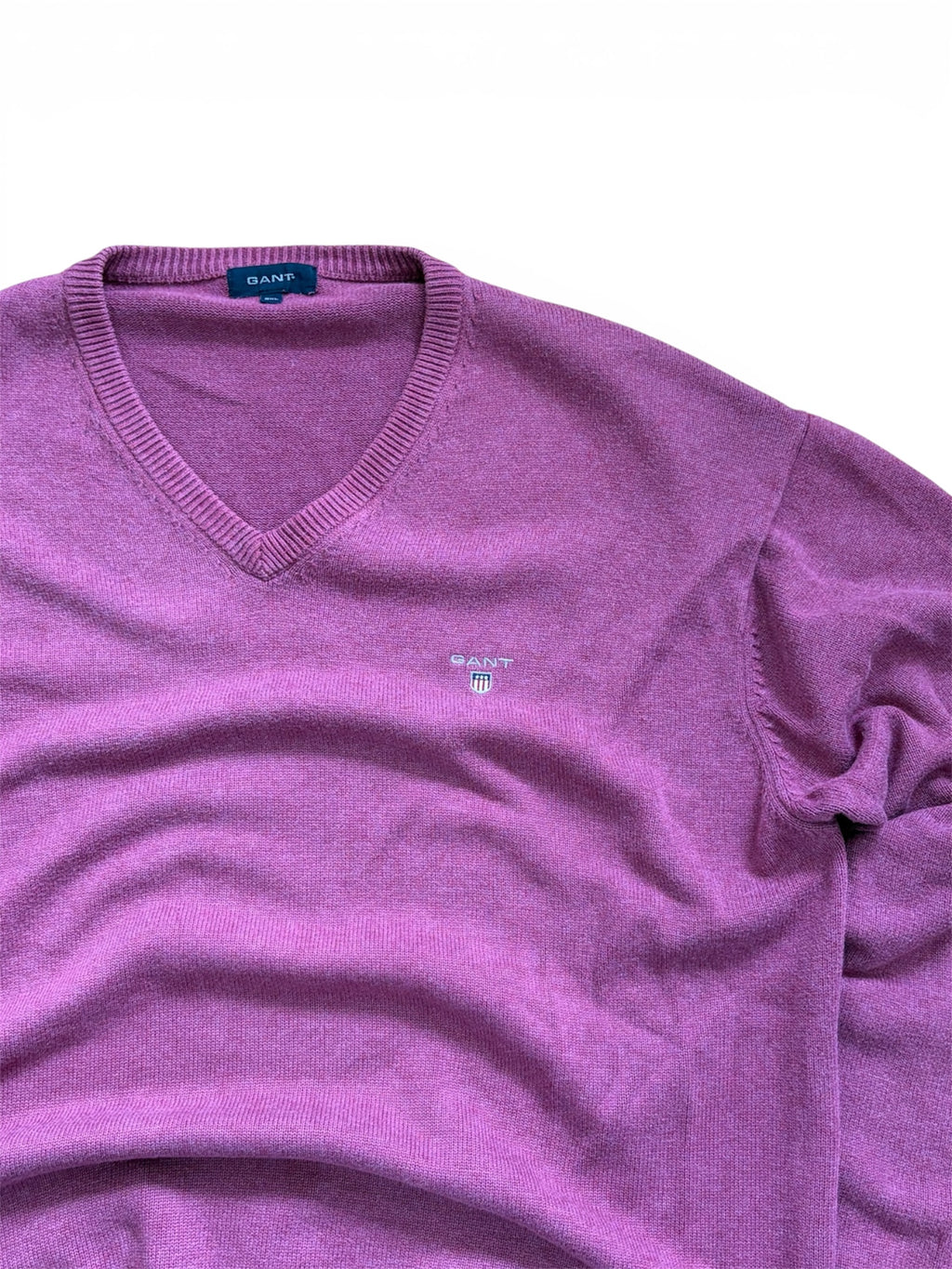 VINTAGE GANT V-NECK KNIT SWEATER